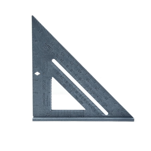 Regla Swanson Tool T0112 Speedlite Cuadrada 20 cm Gris