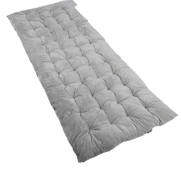Funda de colchón para cuna de camping YYET, algodón grueso, 75 x 29, XL, gris