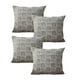 thumbnail image 2 of Pack De 4 Fundas De Cojin Cuadros Gris, 2 of 3