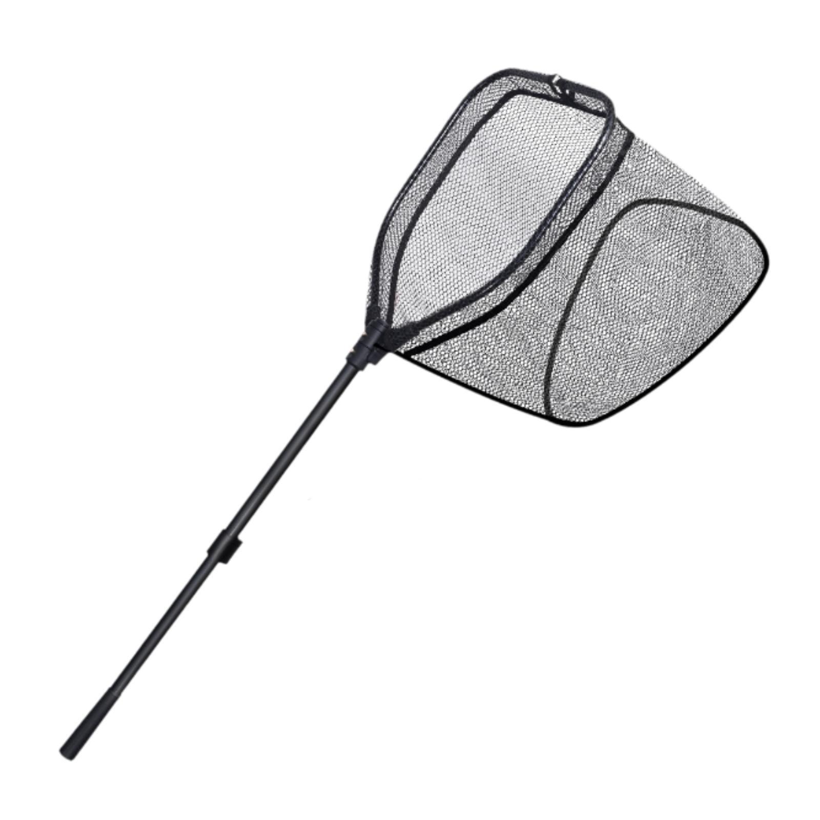 Magideal - Red De Aterrizaje Para Peces, Red Portátil Para Peces, Mango Largo, Agarre Antideslizante, Poste Telescópico Para Hombres Y Mujeres, Agua Salada, Agua