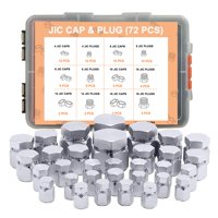 Kit De Tapones Y Tapones Para Mangueras Hidráulicas Legines, 72 Unidades, 37° Jic