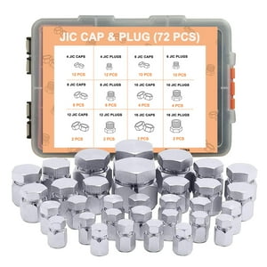 Kit De Tapones Y Tapones Para Mangueras Hidráulicas Legines, 72 Unidades, 37° Jic