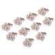 thumbnail image 4 of 10 Uds. Botón De Flor De Diamantes De Imitación De Perlas Decoración De Adornos Planos Blanco, 4 of 5