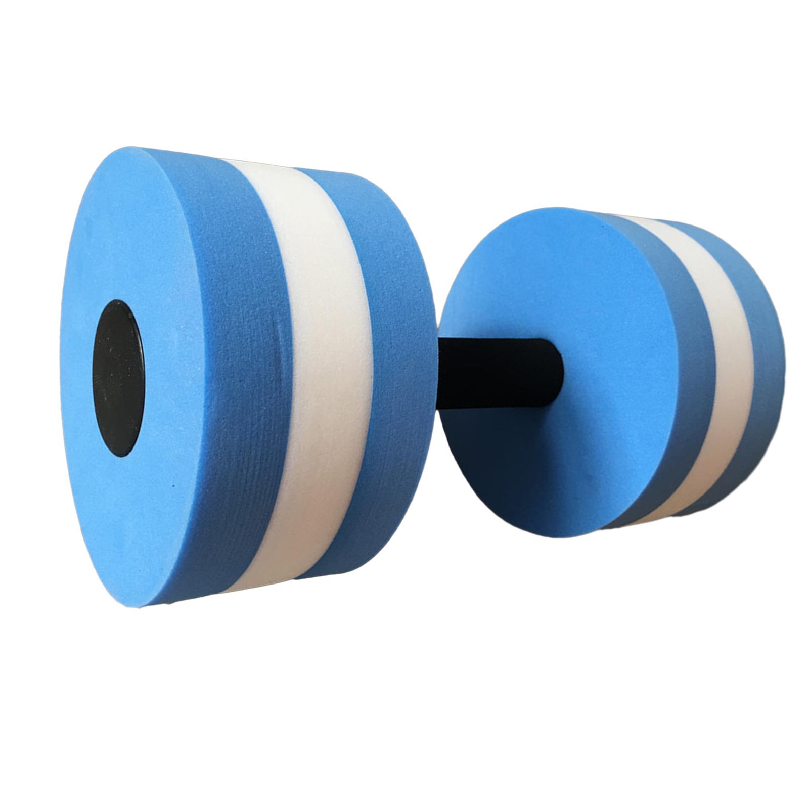 Magideal - Barra Con Mancuernas Acuáticas, Barra Acuática De Agua Para Adultos Y Niños, Barra De Natación, Resistencia A La Piscina, Deportes Acuáticos, Mancuern Azul