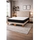 thumbnail image 5 of Cama Europea 2 Plazas Base Dividida Respaldo Capitone Lino Beige Completa, 5 of 8