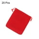 thumbnail image 3 of Bolsa de Terciopelo Uxcell Roja 10x12 cm, 3 of 3
