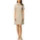 thumbnail image 2 of INSPIRE CHIC Vestido Safari de Mujer para Regreso a Clases de Verano con Cuello, Botones, Algodón y Cinturón, Talla M, Beige, 2 of 6