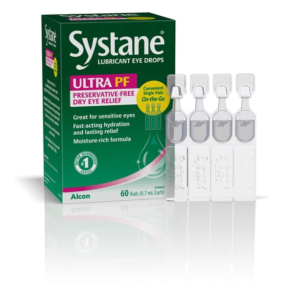 Eye Drops Systane Ultra Lubricant, 60 unidades (paquete de 1)
