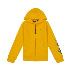 Sudadera Con Capucha Tommy Hilfiger, Forro Polar Con Cierre Completo, Para Niña De 7 Años