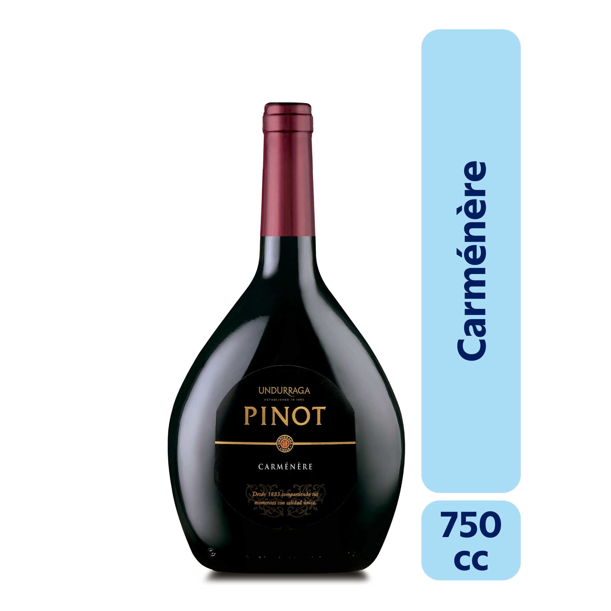 Vino Tinto Pinot Carmenere Botella 750 ml Undurraga