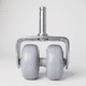 thumbnail image 1 of Rueda Doble Para Camas Cic, Flex - Sin Frenos (Gris), 1 of 3