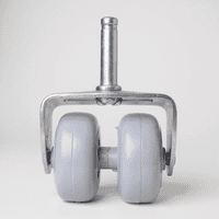 Bloccare - Rueda Doble Para Camas Cic, Flex - Sin Frenos (Gris)