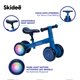 thumbnail image 3 of Bicicleta de Equilibrio SKIDEE 4 Ruedas con Luz LED Ajustable, 3 of 7