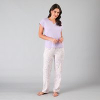 Set Top + Pantalon Flores Mujer 33840-242