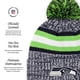 thumbnail image 4 of Gorro FOCO Seattle Seahawks NFL Heather Team Stripe Pom, 4 of 5
