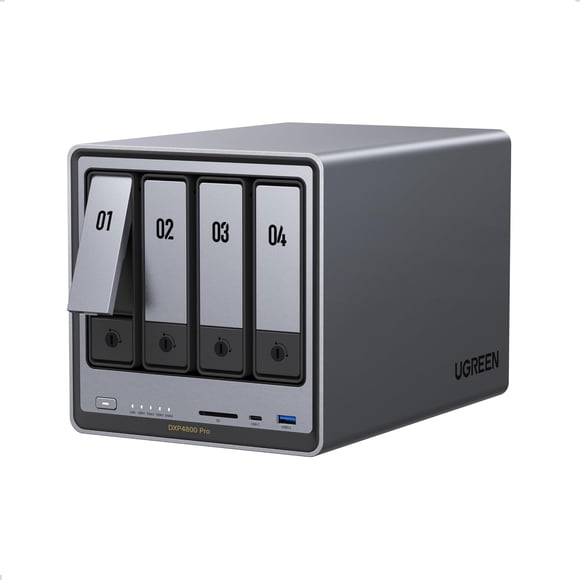 NAS UGREEN DXP4800 Pro Intel i3 8 GB DDR5 10GbE de 4 bahías