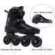 thumbnail image 3 of Patines en línea LIKU negros profesionales unisex (talla 10.5), 3 of 6