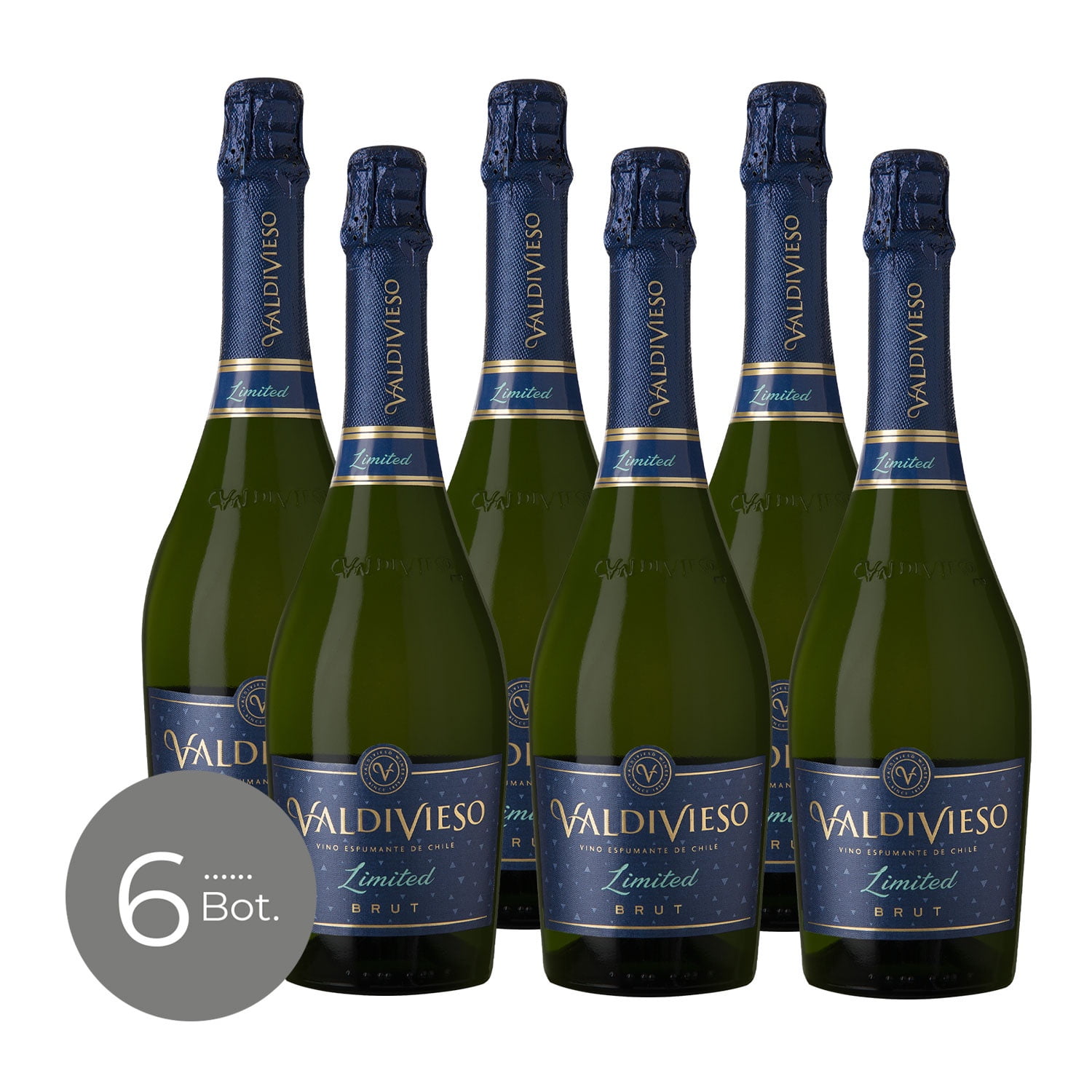 Pack X6 Espumante Valdivieso Limited Brut 750cc