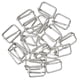thumbnail image 3 of 20 piezas de metal conector de hebilla ajustable para la correa del bolso 20x13x2.8mm de plata, 3 of 3
