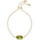 thumbnail image 1 of Pulsera Kendra Scott Elaina Ovalada Cadena en Ilusión Peridoto y Baño de Oro, 1 of 2