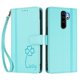 thumbnail image 3 of Funda Cartera Trébol para Xiaomi Redmi Note 8 Pro 4G con Ranuras Tarjetas y Carga Inalámbrica Verde menta, 3 of 6