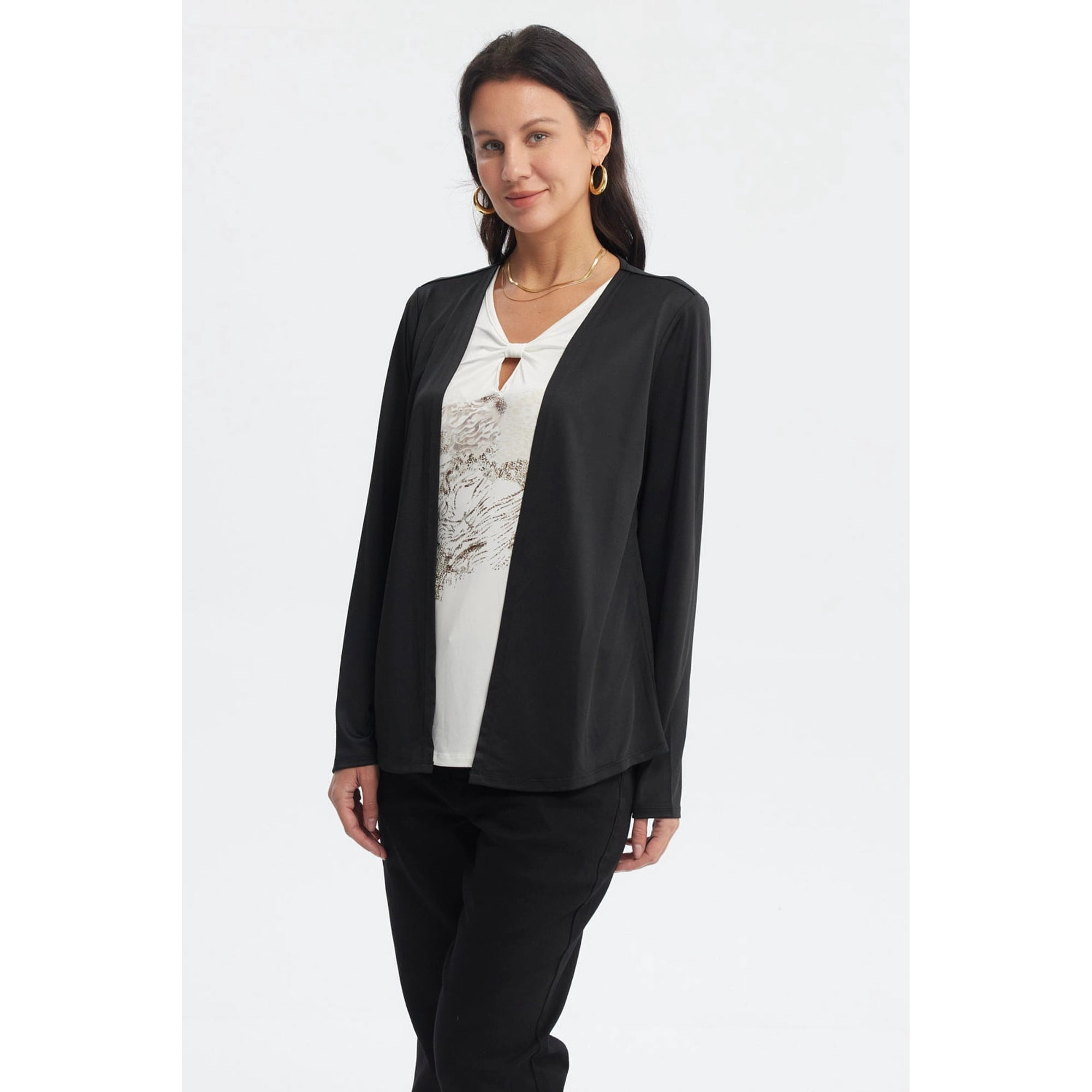 Fashionspark - Polera Mujer Slim Negro - Ll