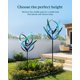 thumbnail image 5 of Cortaviento Cyan Oasis 208 cm de metal con luz solar azul claro, 5 of 8