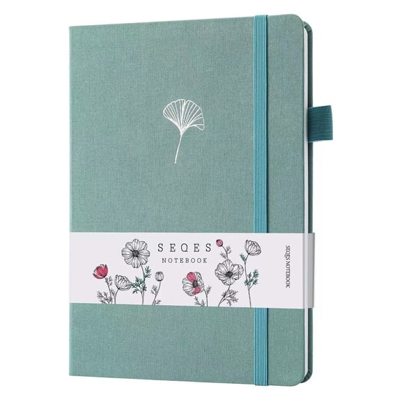 Cuaderno Bullet Dotted Journal SeqEs A5 con cuadrícula de puntos, 160 g/m²