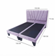 thumbnail image 2 of Cama Dos Plazas Con Respaldo y bases divididas de 150 X 190cm Tapizada en Felpa Morado Claro, 2 of 5