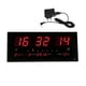 thumbnail image 3 of Reloj De Pared Digital LED Hora Calendario Temperatura Despertador Eléctrico EU, 3 of 3