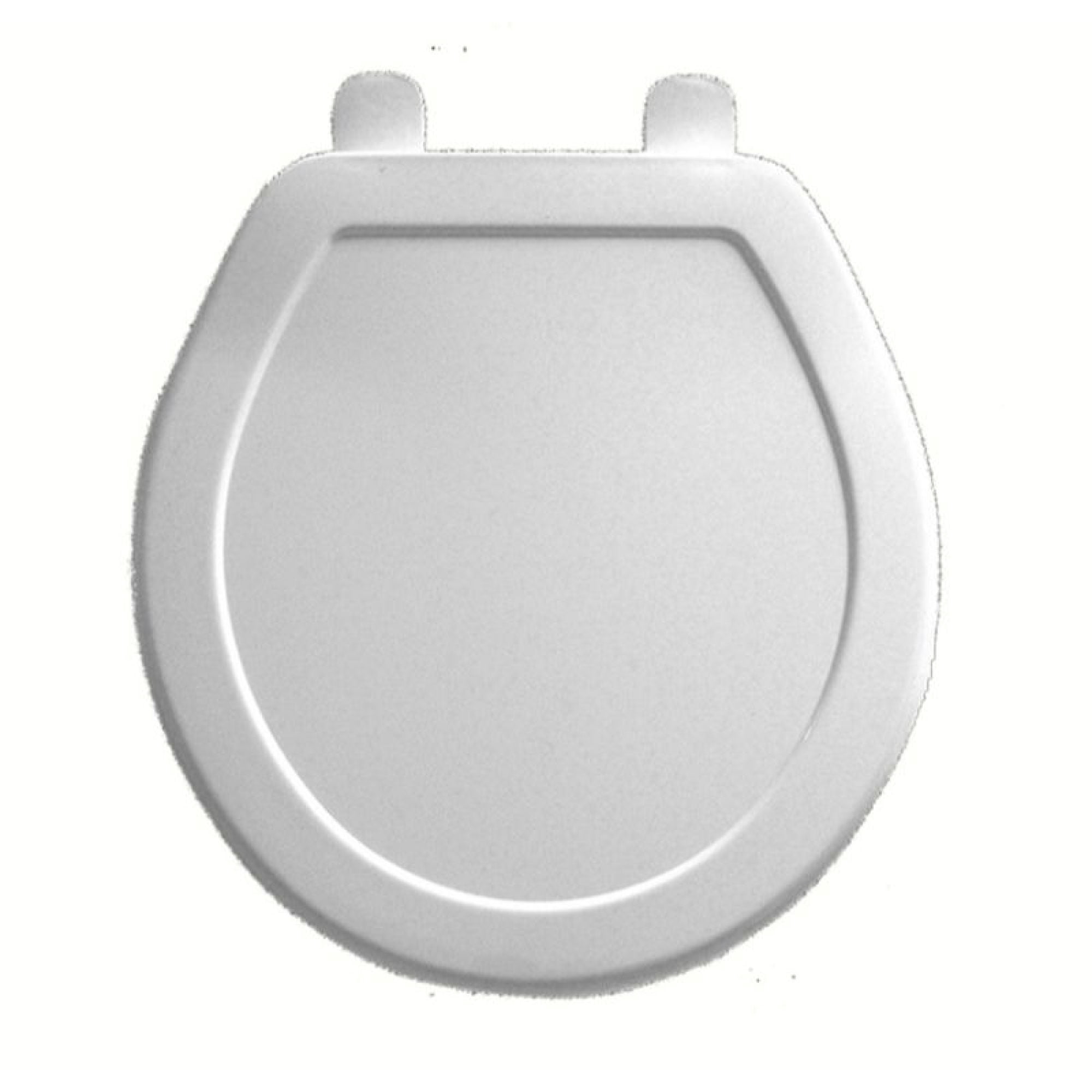 Asiento Wc De Plástico Wc Redondo Frente Cerrado Blanco 1 Pieza Mayfair