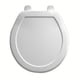 thumbnail image 1 of Asiento WC de Plástico WC Redondo Frente Cerrado Blanco 1 pieza, 1 of 2