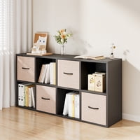 Rohe - Estanteria Librero 4+4+4 Color Negro 120 X 62 X 30Cm