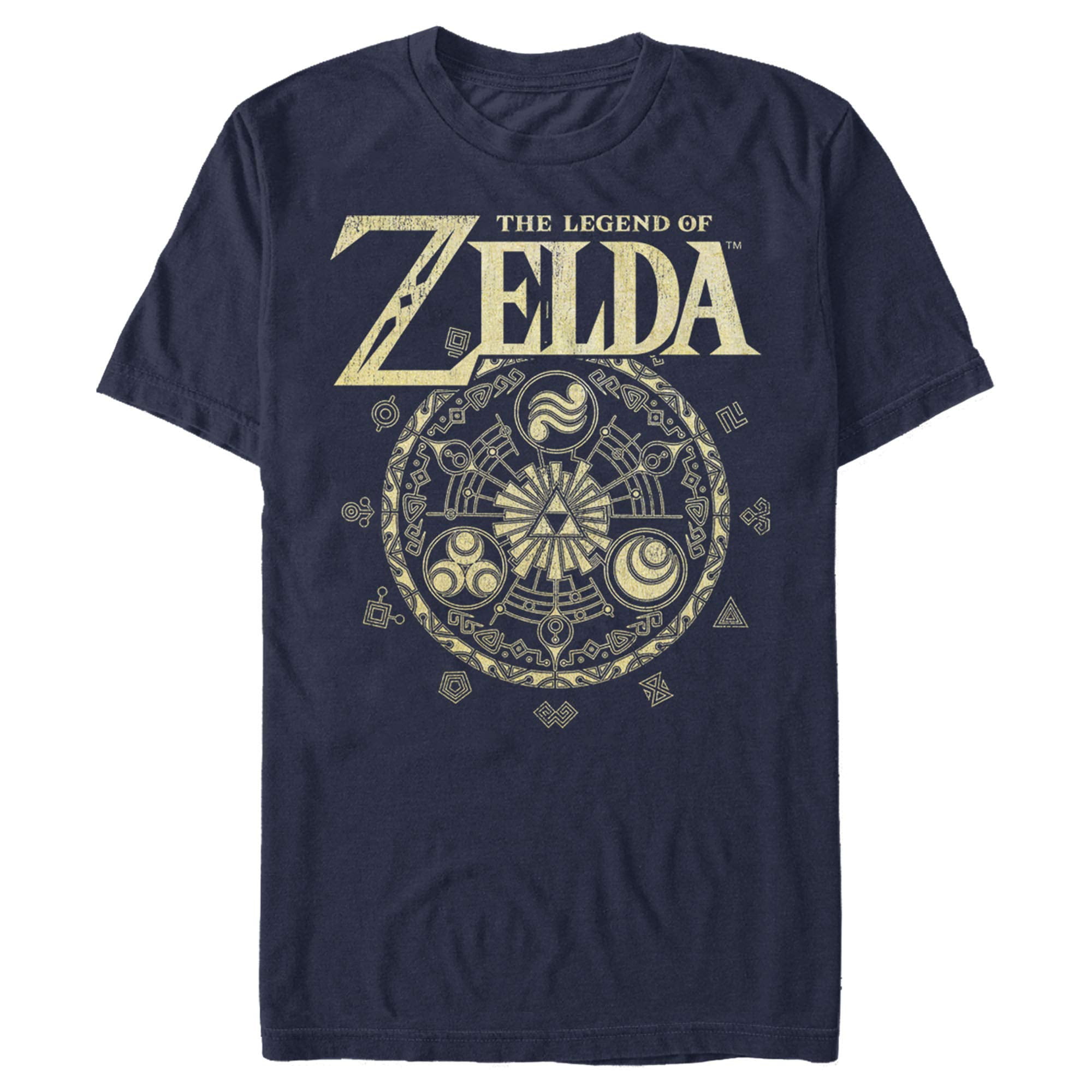 Nintendo - Camiseta Zelda Cir Para Hombre Azul Marino Talla M