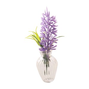 Magideal - 1:12 Flor En Miniatura Para Casa De Muñecas En Jarrón, Juego De Simulación, Minijarrón Para Casa De Muñecas Con Flor Para Decoración De Escritorio Con