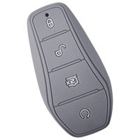 Magideal - Funda De Silicona Para Llave De Coche, Protección Resistente A Los Arañazos, Mando A Distancia, Funda Para Llave, Para Accesorio Atto 3 De Alta Gris