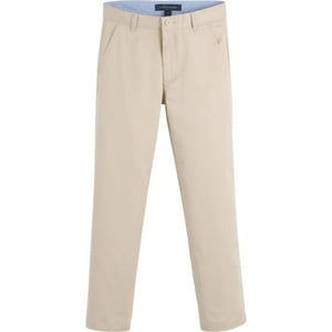 Vestido Tommy Hilfiger Para Niños, Mezcla De Sarga, Color Caqui, Talla 12