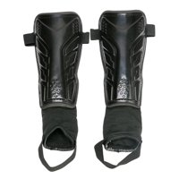 Ioensy - 2X Espinilleras De Fútbol Accesorios Equipo De Fútbol Para Mujeres Hombres Adultos Negro