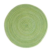 Xusx111 - Conjunto De 8 Alfombras De Mesa Redonda Alfombras De Lugar De Algodón Trenzado 15 Pulgadas Para Mesa De Comedor De Cocina Fiesta De Vacaciones