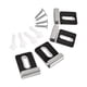 thumbnail image 2 of 4 Piezas Clips De Espejo De Acero Inoxidable Clips De Retención Pesados Para Montaje En Pared Negro Plata L, 2 of 5