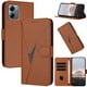 thumbnail image 1 of Funda Cartera Fibra de Carbono para Motorola MOTO G Play 2025 con Soporte y Cierre Magnético Marrón, 1 of 6