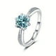 thumbnail image 1 of 1ct Moissanite Promise Ring - 925 Sterling Silver Engagement Ring for Weddings and Special Occasions - Choose from Multiple Colors - Perfect Gift for Your Loved One, 1 of 5