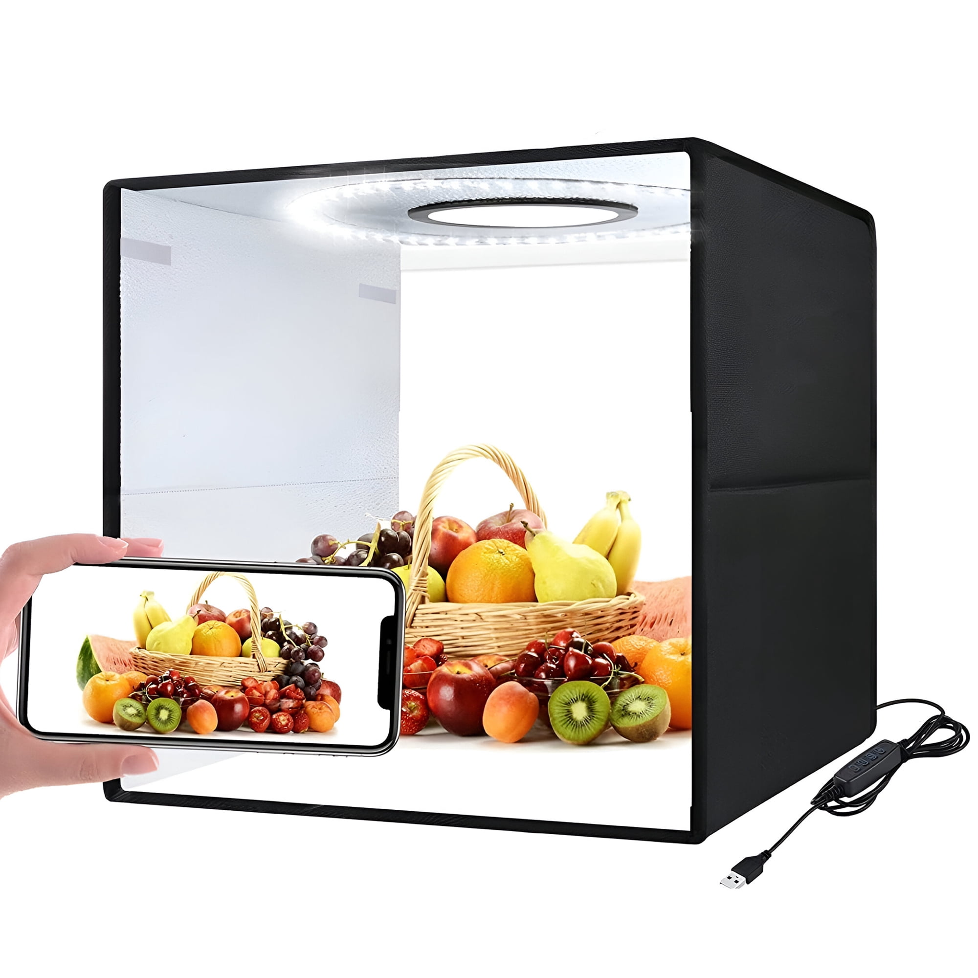 Genérico - Mini Estudio Portatil Fotografico Con Luz Led Caja De Luz