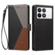 thumbnail image 3 of Funda con Solapa para Xiaomi 14T Pro, Diseño Tricolor con Ranuras, Negro, 3 of 6