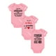 thumbnail image 3 of 3pcs Creative Rompers - Infant Toddler Personalized Letter Print Short Sleeve Jumpsuit, Perfect For Newborn Birth Gift & Photoshoot, 3 of 5
