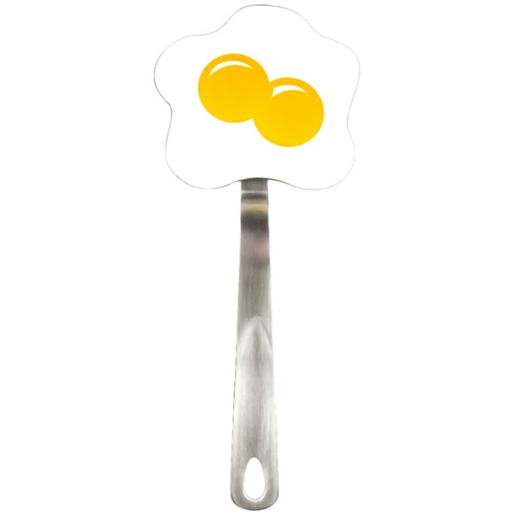 Espátula Egg Turner Tovolo blanco/amarillo de nailon y acero inoxidable