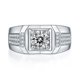 thumbnail image 2 of Anillos de Compromiso de Moissanita para Hombre 1 Uds Color D Claridad VVS1 Anillos de Diamante de Plata Esterlina S925 Alianzas de Boda de Moissanita para Hombre con Certificado, 2 of 9