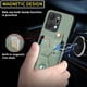 thumbnail image 3 of Funda Resistente para Honor X7A con Tarjetero y Soporte, Diseño Magnético Verde, 3 of 5