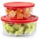 thumbnail image 1 of Recipientes de almacenamiento de alimentos Pyrex Simply Store, paquete de 2 (1200 ml y 1700 ml), 1 of 5