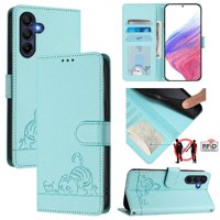 Funda Tipo Cartera Foxdock Para Samsung Galaxy A26 Con Soporte, Ranuras, Rfid, Diseño De Gato